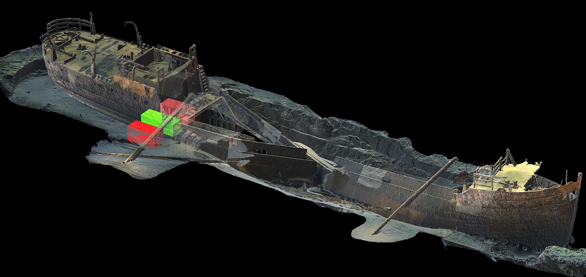 3D-skanning av vraket Bremsund