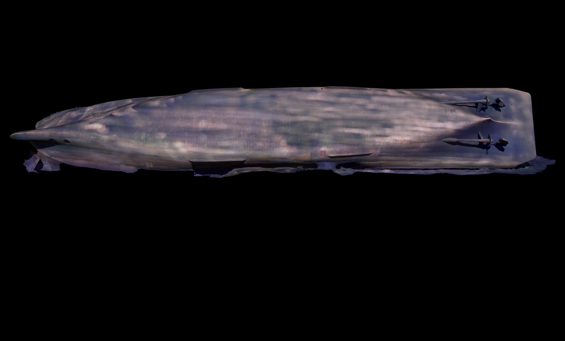 M/S Estonia styrbordssida 3D-modell