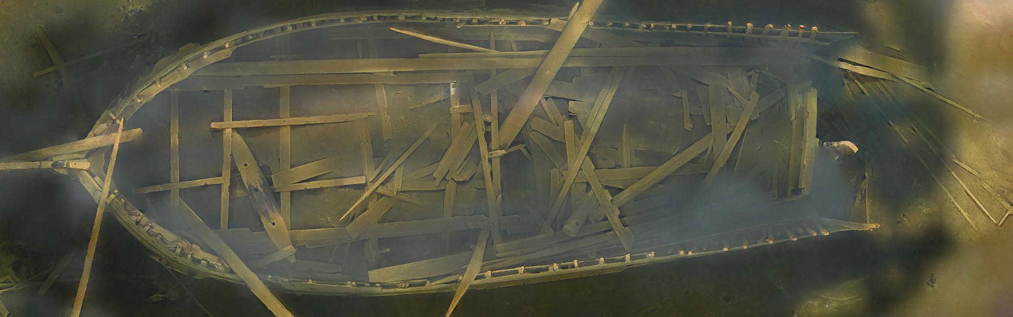 Ortofoto av marinarkeologisk lämning